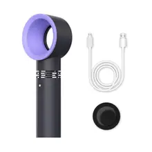 USB Rechargeable Portable Bladeless Fan Handheld Mini Air Cooler No Leaf Handy Fan With 3 Fan Speed Level LED Indicator fashion smile rechargeable no leaf usb mini fan silence ventilador desktop air conditioner bladeless fan controller ventilador