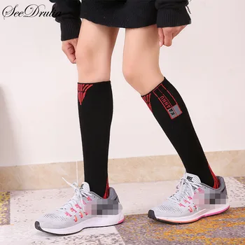 

2018 New Autumn Cotton Sports Version Patchwork Matte Knee Stocking for Girls Women