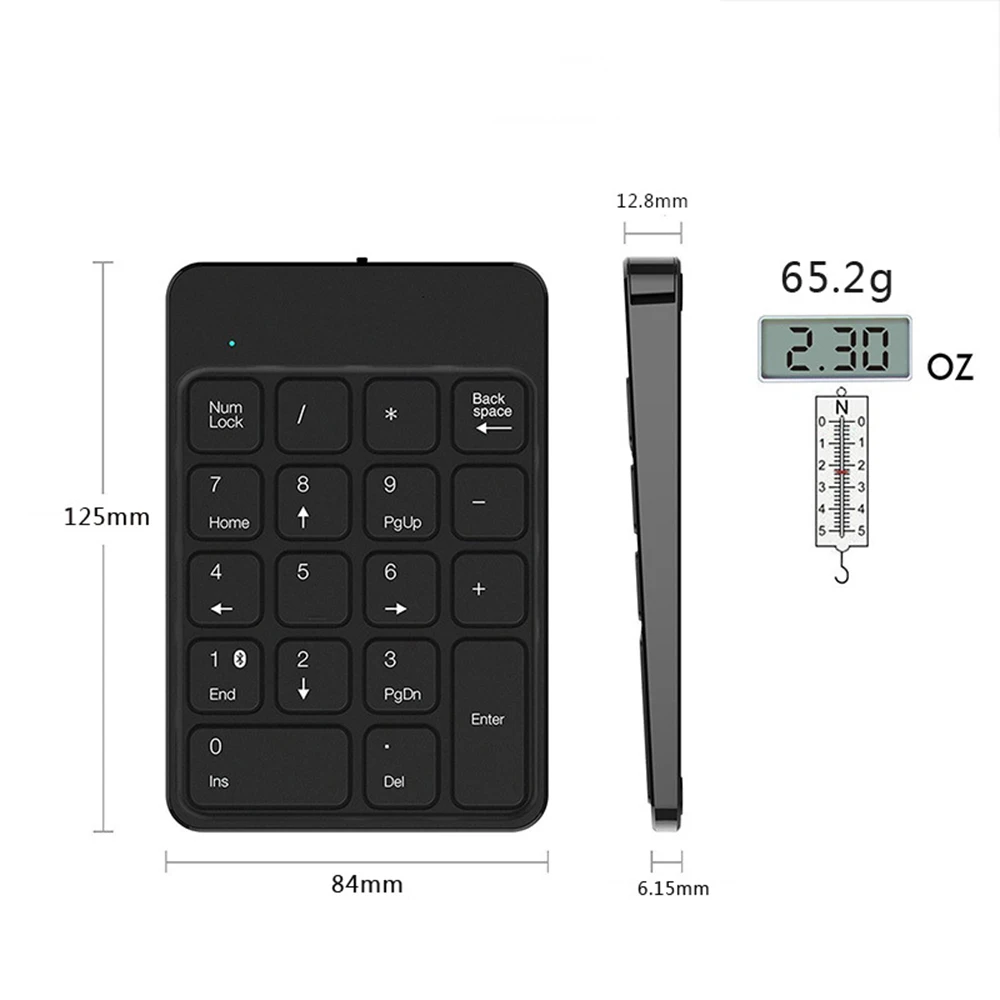 MN-03 USB rechargeable wireless numeric keyboard main image 04