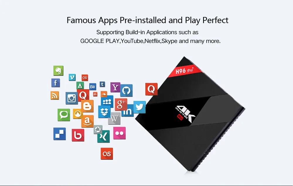 Android 7,1 ТВ приставка H96 Pro Plus 2 Гб ОЗУ 16 Гб ПЗУ ТВ приставка Amlogic S912 2,4G/5 ГГц wifi BT 4,1 4K H.265 медиаплеер h96 pro