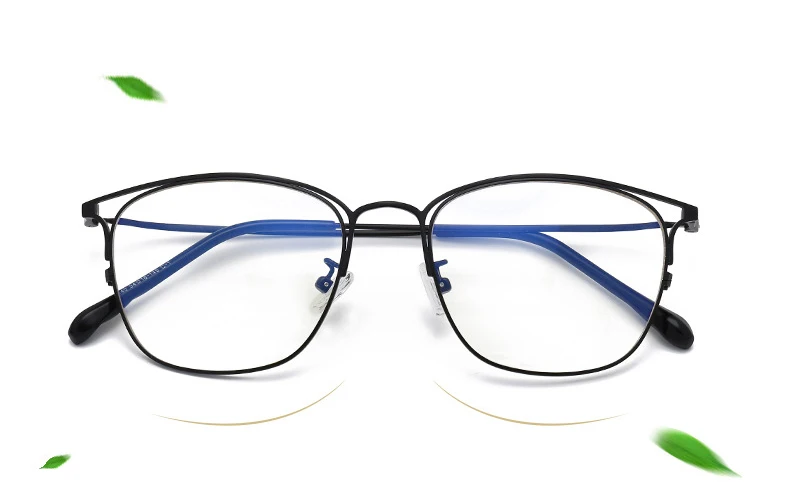 Новая Металлическая оправа Blu-Ray защита глаз плоское зеркало модные мужские и женские модные индивидуальные очки оправа художественные ретро очки