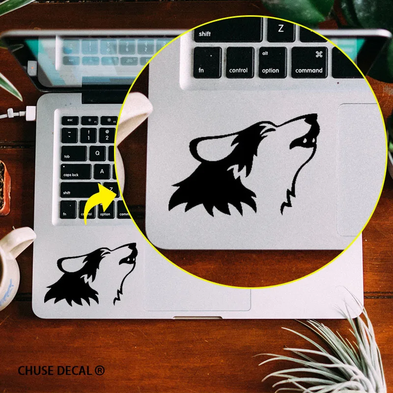 Howling Wolf Touchpad Decal Laptop Sticker Trackpad Sticker for 11" 12