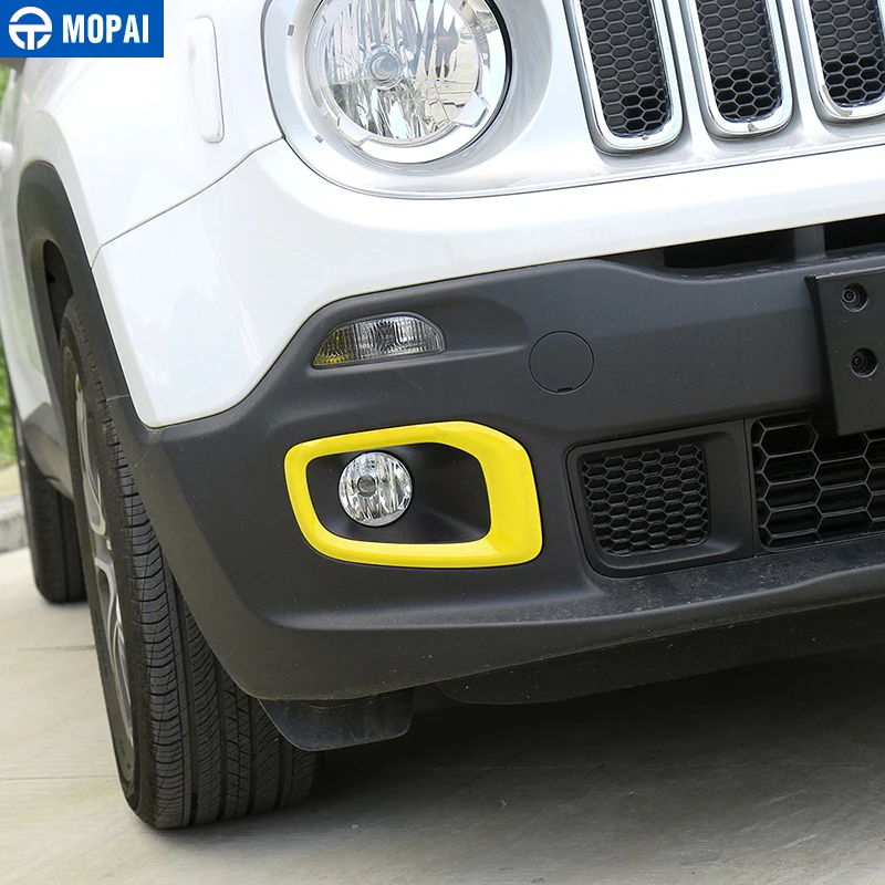 MOPAI ABS автомобильный наружный передний противотуманный светильник, декоративный чехол, наклейки для Jeep Renegade-, автомобильные аксессуары, Стайлинг