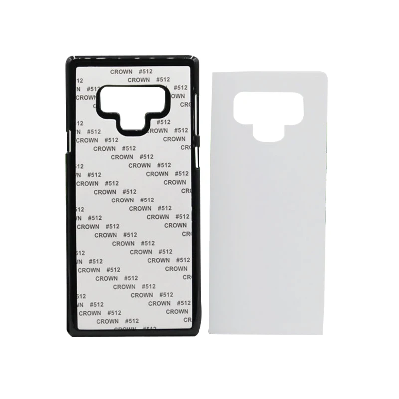 150 шт./лот 2D Сублимация Жесткий ПК чехол для Samsung Note 8 9 с алюминиевой пластиной