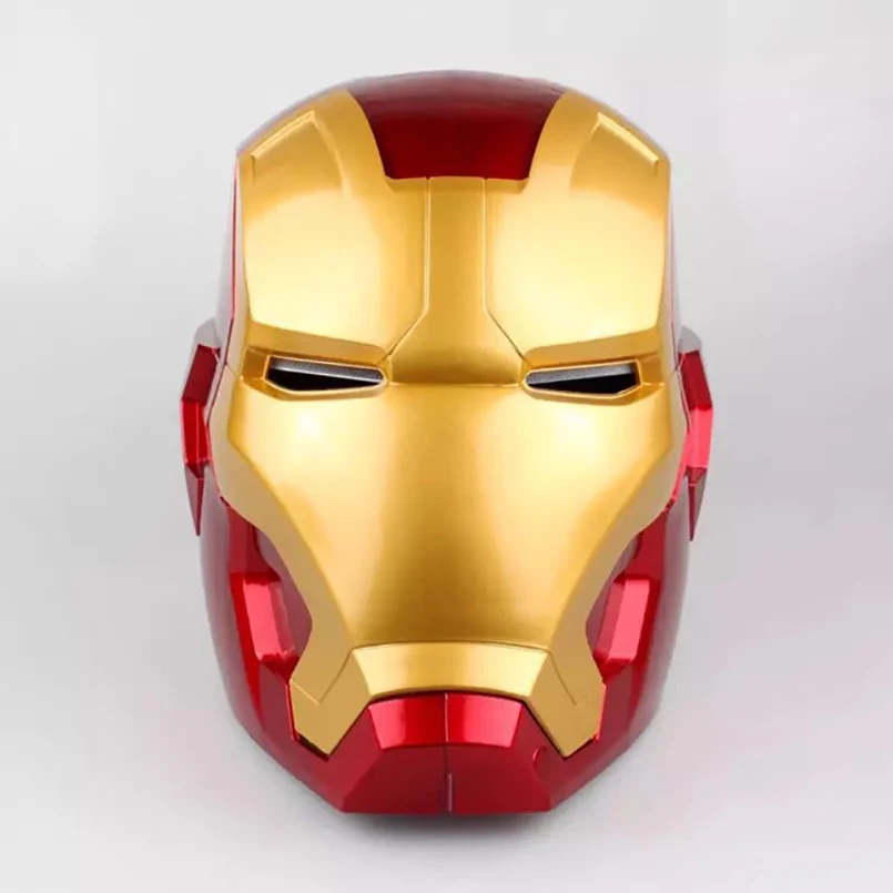 

1:1 Iron Man Cosplay Children Mask PVC Figure Toy with LED Light Iron Man Helmet Collection Model Size for Children