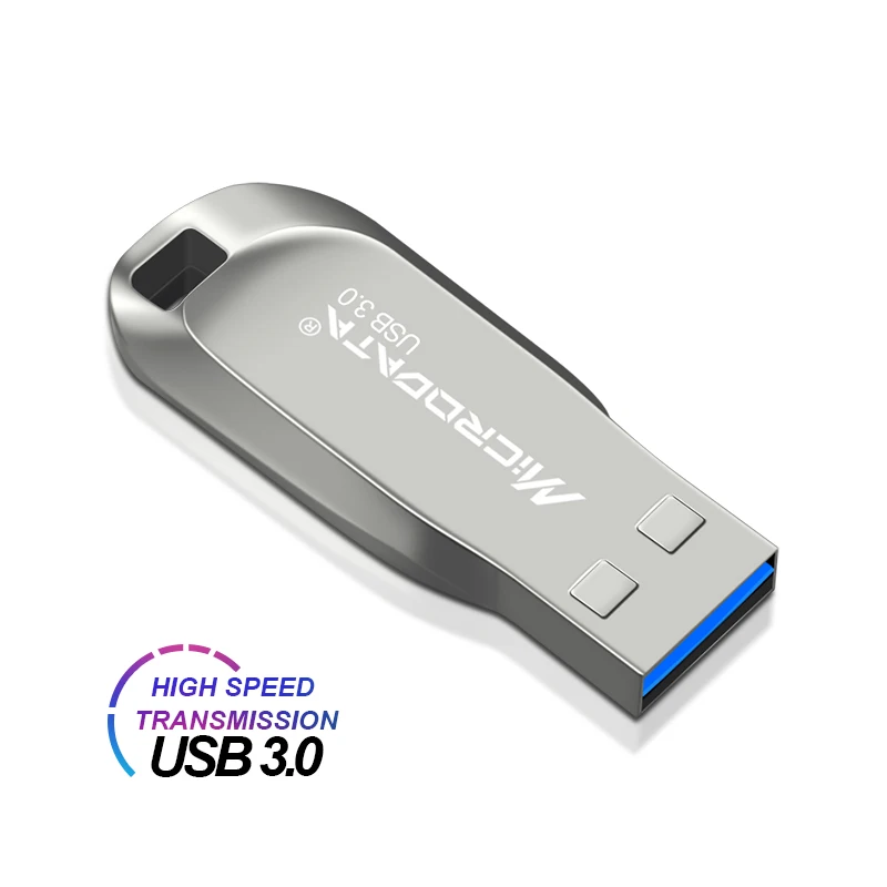 Серебристый/черный металлический USB флеш-накопитель Usb 3 0 64 ГБ 128 высокоскоростной