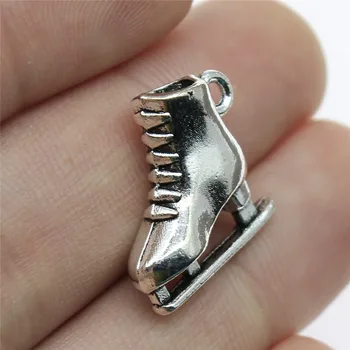 

Charms Jewelry Findings DIY Accessories Skates Pendant Antique Silver Color 6pcs 0.8x0.7x0.2 Inch (21x18x6mm)