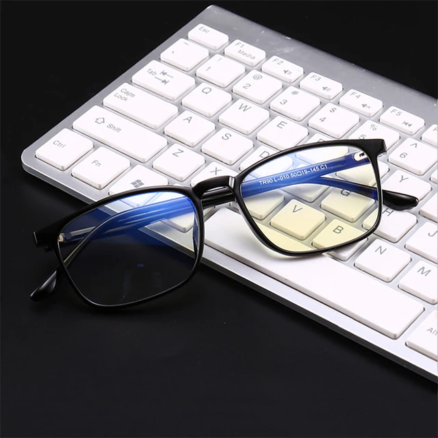 Best Offers Mincl/Retro square Blue Light Blocking Glasses TR90 computer glasses UV protection goggles graduate optical glasses with box YXR