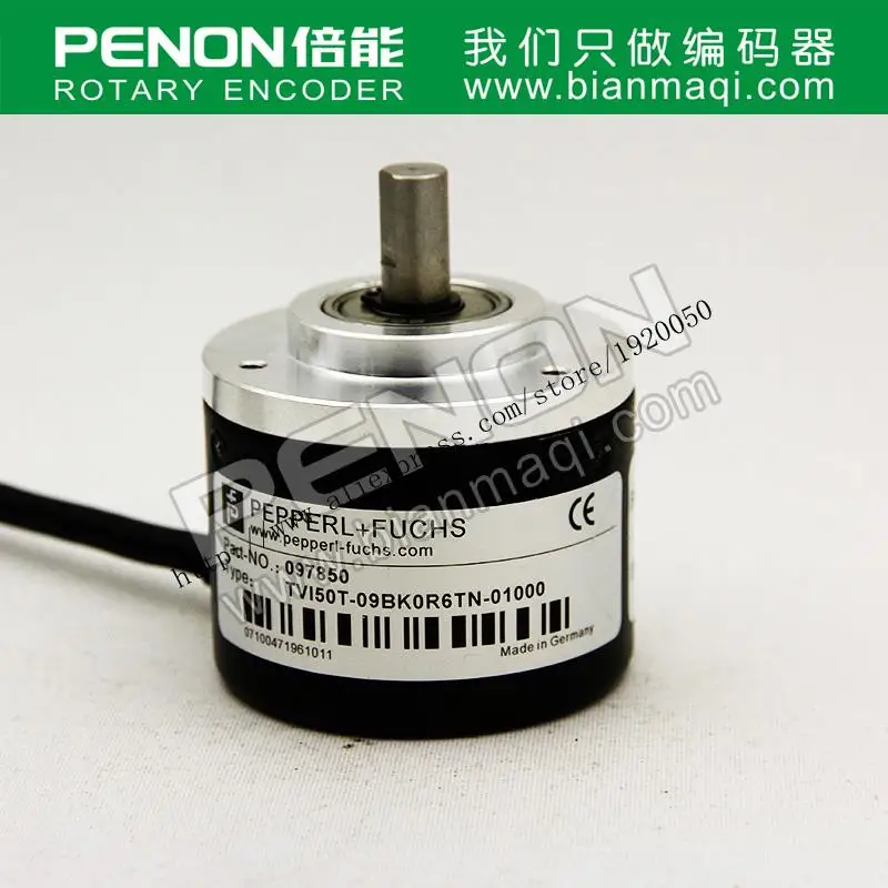

TVI50T-09BK0R6TN-01000 rotary encoders P + F Fuchs 1000 pulse solid shaft