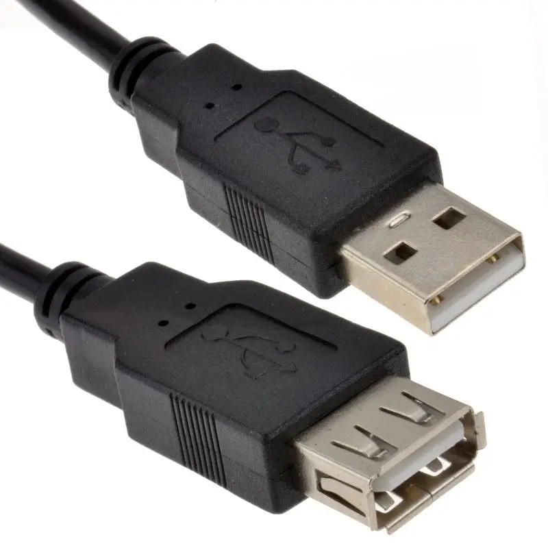 USB 2.0 High Speed Cable EXTENSION Lead A Plug to Socket BLACK | Электроника