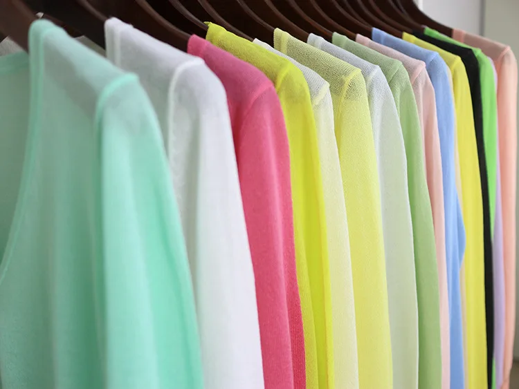 حجم M-XL المرأة الخامس الرقبة محبوك عارضة فضفاض كاملة كم البلوزات بالأزرار سيدة الحياكة أبلى