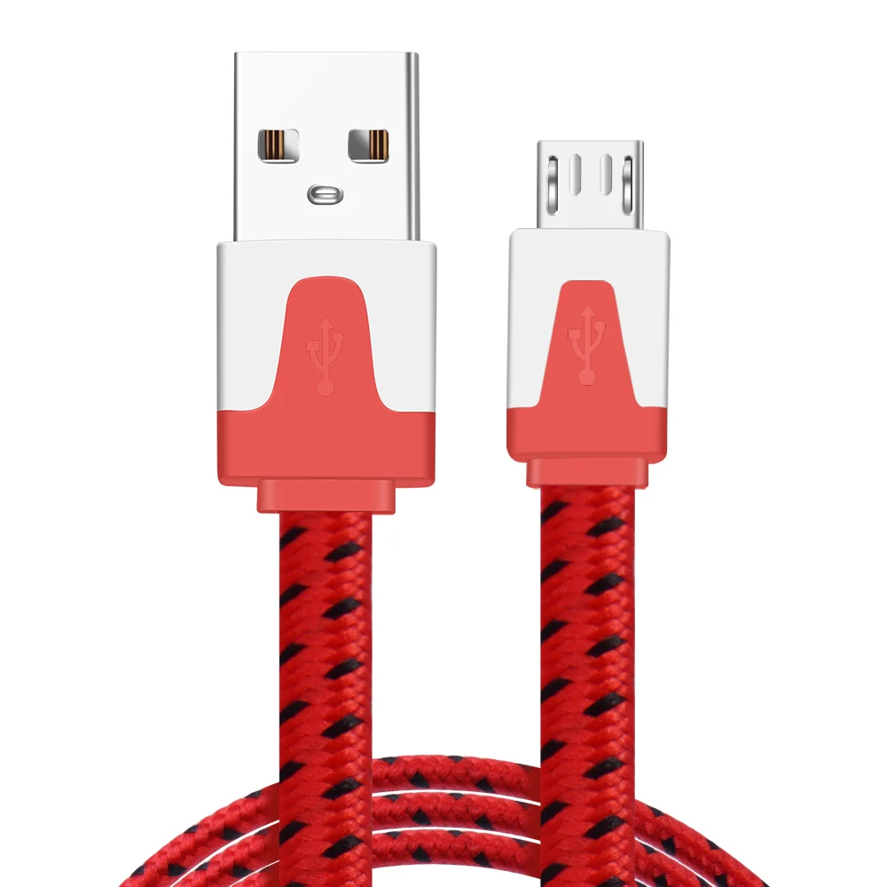 ROMICHW Micro USB кабель для быстрой зарядки USB кабель для передачи данных Android мобильный телефон usb зарядный шнур для samsung Xiaomi huawei нейлоновый кабель