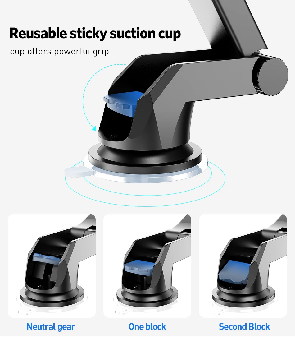 USLION Car Phone Holder in Car For Samsung S10 S9 S8 360 Rotation Car Holder For iPhone X XS MAX Stand Support Windshield Mount
