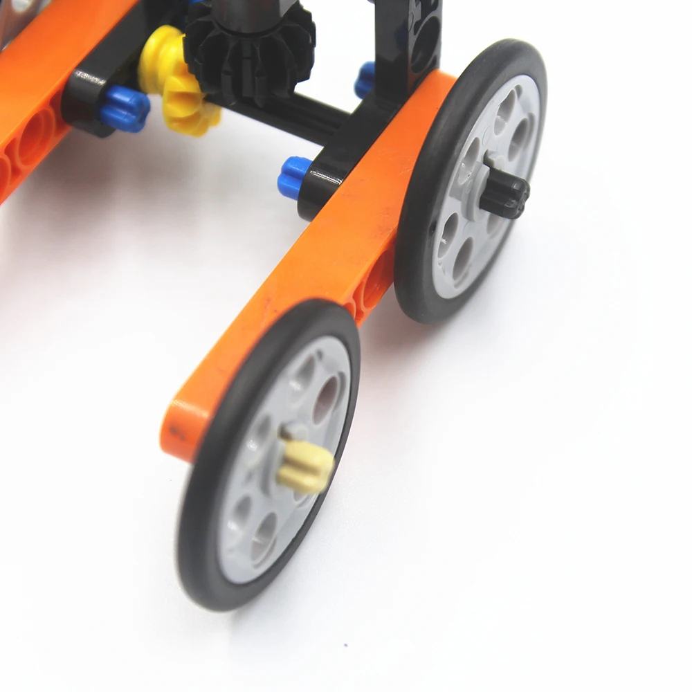 Детали MOC Technic 4 шт. колесо с клиновидным ремнем DIA24 и шина для клиновидного ремня