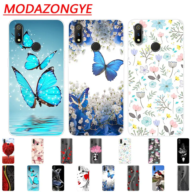 

Realme 3 Case Silicone For Realme 3 Pro Back Cover Protective Soft TPU Phone Case On OPPO Realme 3 Pro Realme3 3Pro Case