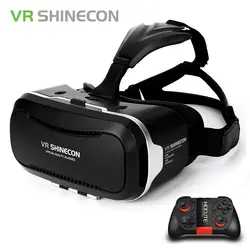 Оригинальный Shinecon VR коробка 2,0 Google Cardboard виртуальной реальности смартфон очки vr очки гарнитура с Bluetooth геймпад