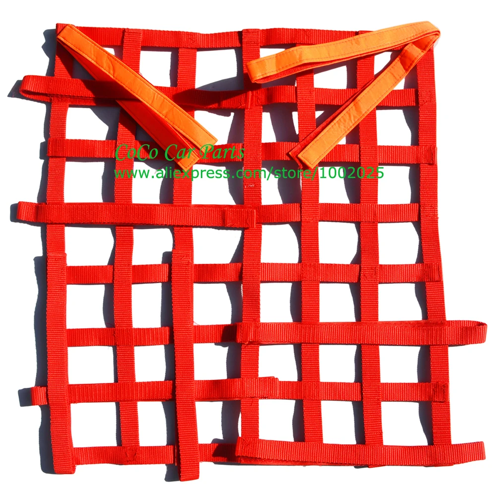 55x40cm Red Racing Car Safety Equipment Nylon bing Window Safety Net