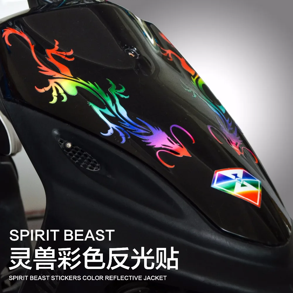 

SPIRIT BEAST Scooter decorative paste waterproof car stickers motorcycle fuel tank stickers color stickers personalized stickers