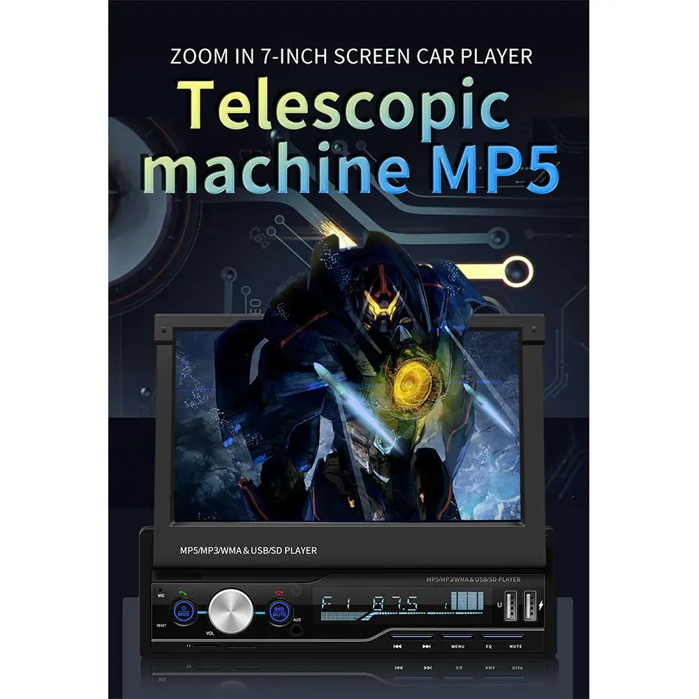 1 PCcar Радио Навигация MP5 плагин карта gps MP4 плеер Bluetooth Вызов обратный приоритет с MP3 Радио авторадио fm-передатчик