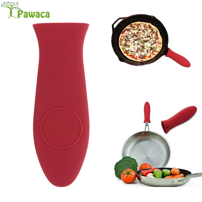 

Thick Silicone Pot Handle 230C Heat-Resistant Protection Pot Pan Handle Cover Anti-Slip Silicone Case for Cookware Handle