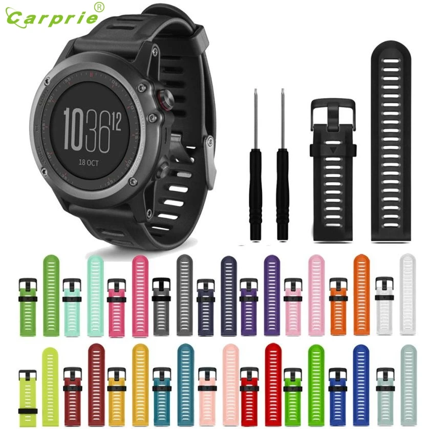 

Best Price Soft Silicone Strap Replacement Watch Band With Tools For Garmin Fenix 3 HR TOP quality Mar25
