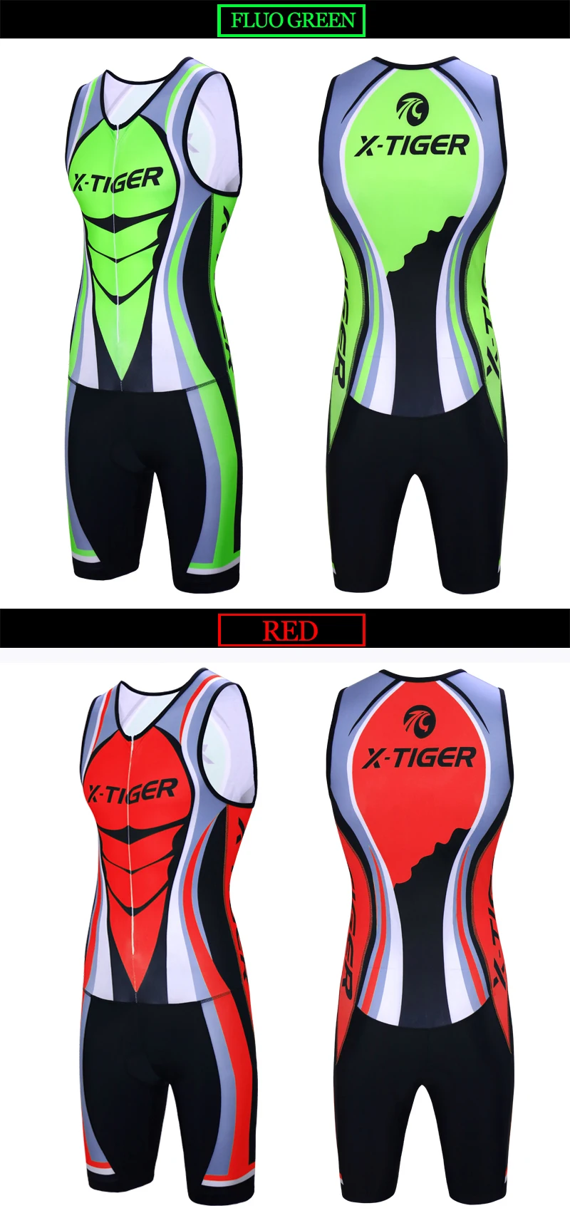 X-Tiger велосипед для триатлона Ropa De Ciclismo Maillot верхняя одежда эластичная компрессионная губка подкладка без рукавов Велоспорт Джерси