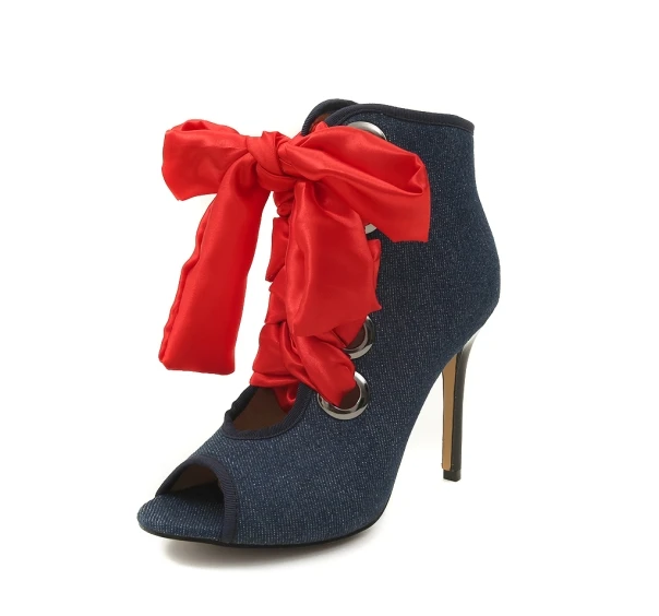 Gladiator Sandals Women Sexy Cross Tied Women Pumps 2018 Summer Denim Supper High Heels Shoes New Casual Office Lady Shoes Woman (8)