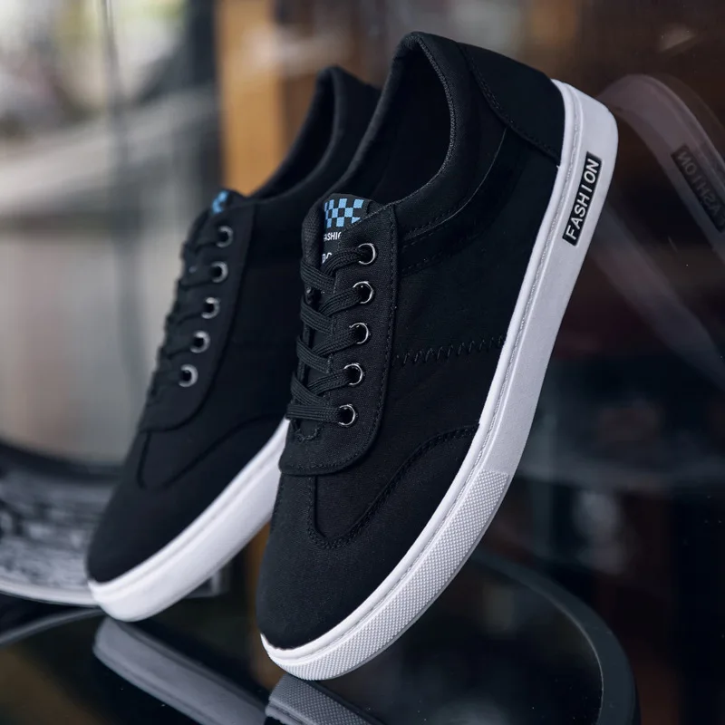 

2019 New Arrivals Popular Style Men Canvas Shoes Breathable Lace Up Men Casual Shoes Comfortable Male Shoes CZ-14