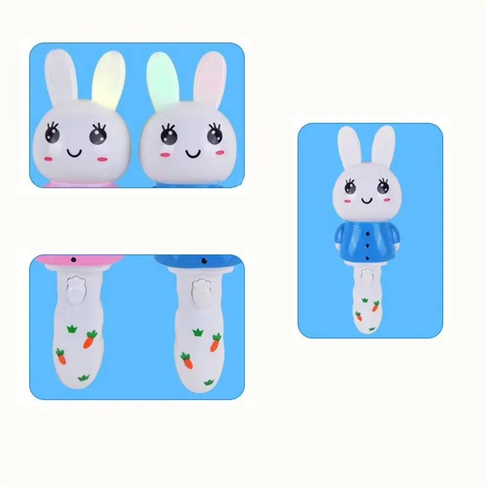 Ручной Игрушечный Кролик RCtown с мигающим и музыкальным светом обучающая