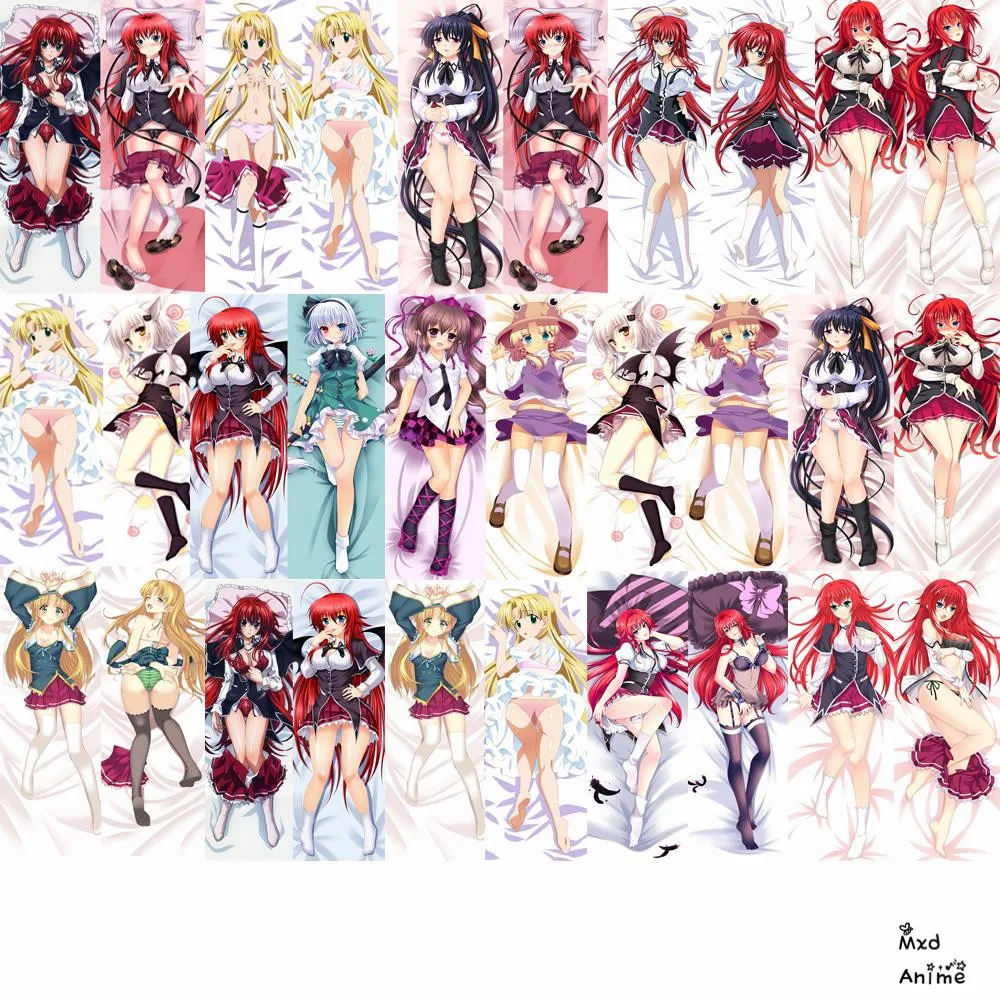 Аниме старшая школа DxD Rias Gremory Asia серебро Himejima Akeno Toujou Koneko Подушка Dakimakura Обложка