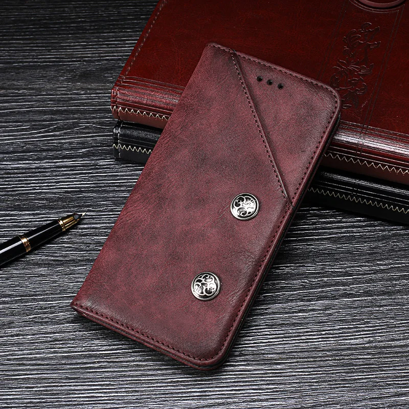 

For TP-Link Neffos C9A Case Cover Luxury Leather Flip Case For TP Link Neffos C9A Protective Phone Case Retro Back Cover