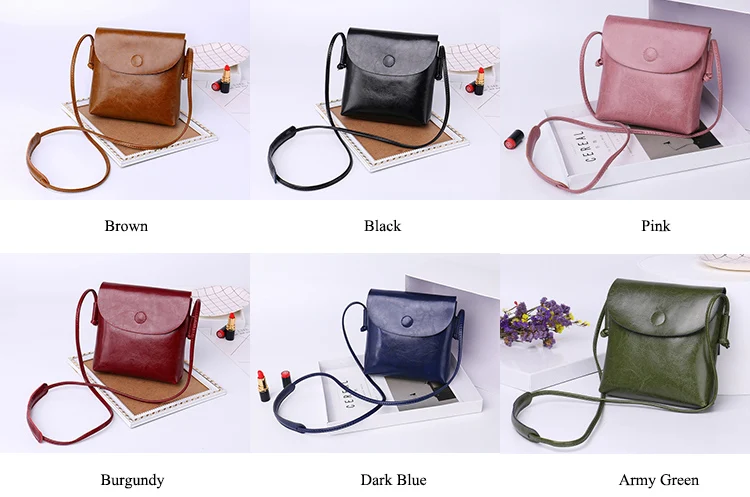 MJ Women Leather Messenger Bag Female Split Leather Shoulder Crossbody Bag High Quality Small Flap Bags for Girls (1112)