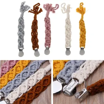 

Dummy Clips Baby Pacifier Clips Pacifier Holder Straps for Boys Girls Cotton Teething Clips Modern Unisex Design
