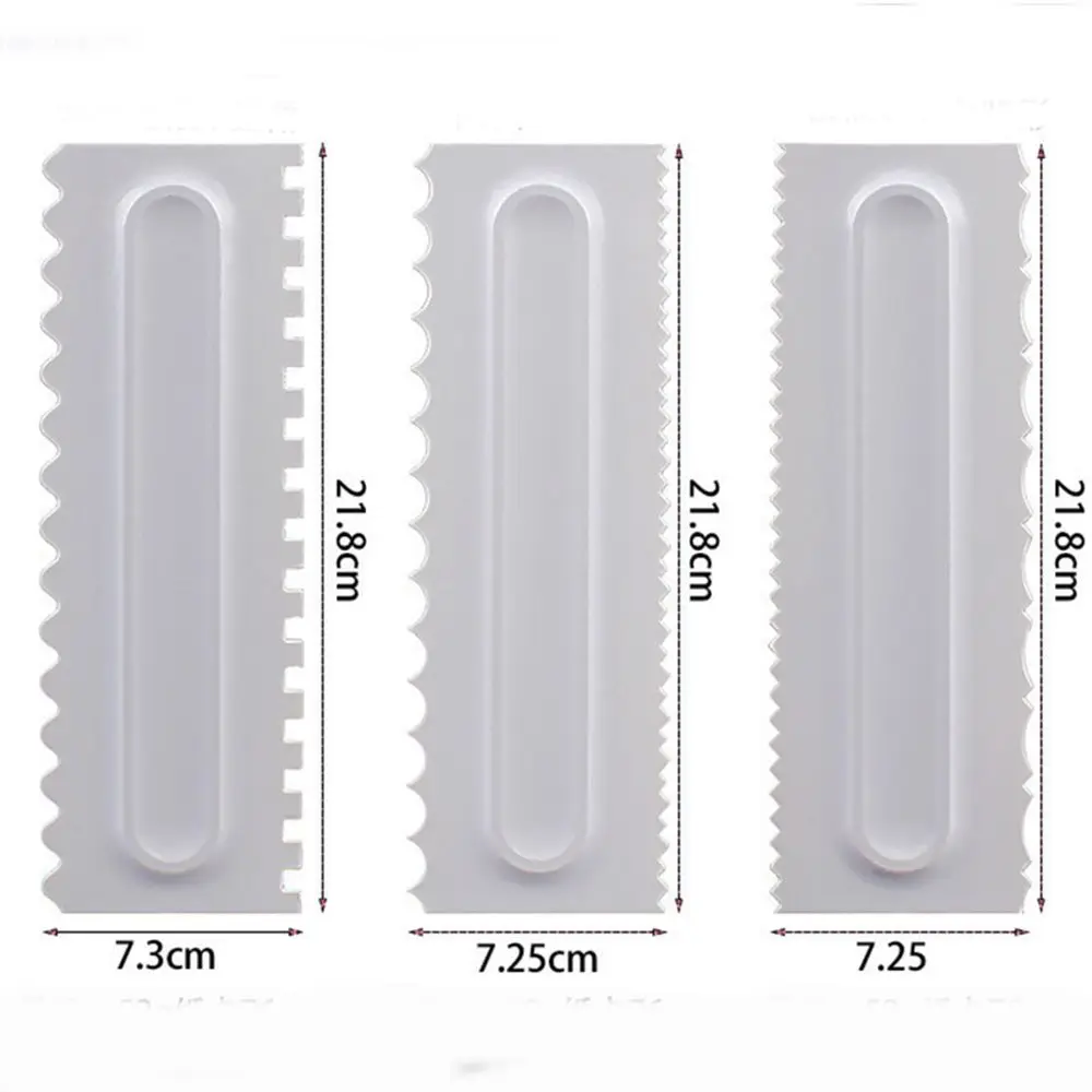 Скребок для торта, для края торта, для украшения, расческа, резак, плавные инструменты, 4 дизайна, текстуры, инструменты для выпечки, кухонная форма для выпечки