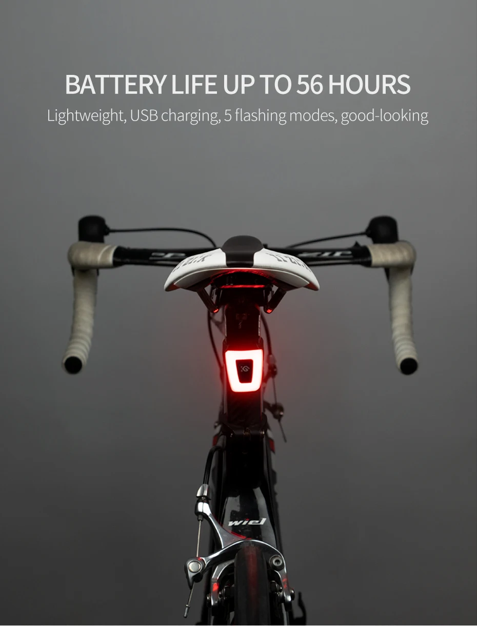 Discount CoolChange Bicycle Light Ultralight Waterproof Multifunctional MTB Bike Taillight USB Charging Night Cycling Flash Warning Light 0