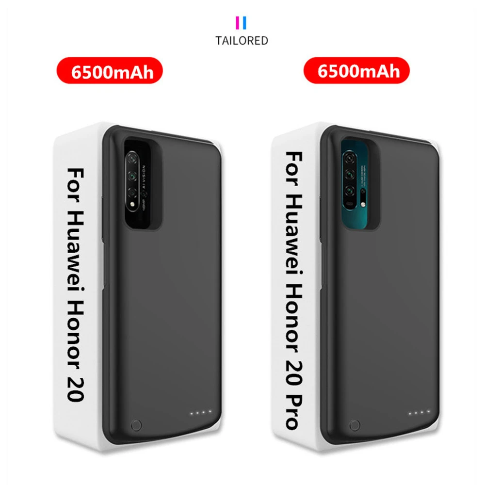 NTSPACE 6500mAh зарядное устройство чехол для huawei Honor 20 Pro Расширенный контейнер для аккумуляторных батарей для Honor 20 портативный Банк питания крышка