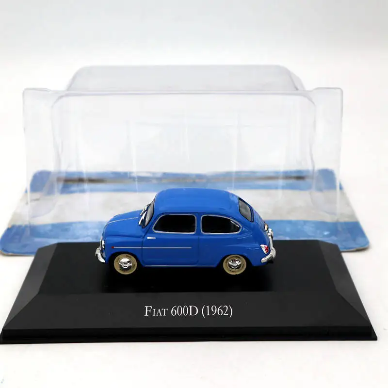 Алтая IXO 1/43 Fiat IAVA Tipo Europa Elba premium Punto Fiorino Correios литые модели Миниатюрные игрушки коллекция автомобилей - Цвет: Fiat 600D 1962 Blue