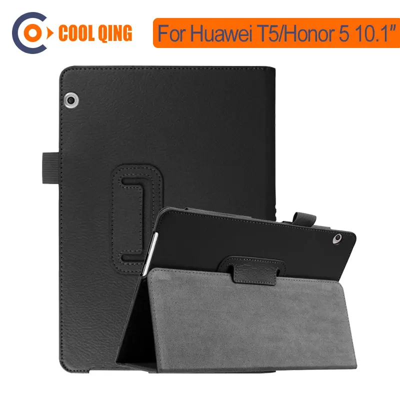 

Two Fold Tablets Case For Huawei T5 Honor 5 10.1 Inch Tablet PU Smart Sleep Wake Up Cover For AGS2-W09 Huawei MediaPad T5 Cases