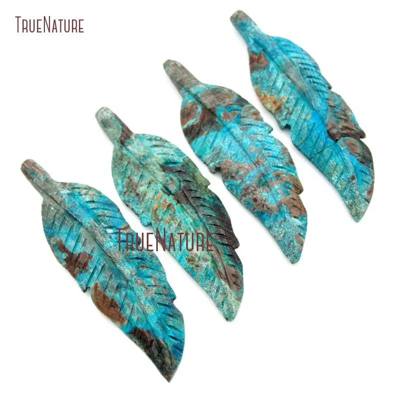 

Sea Sediment Jaspers Feather Pendant Blue Ocean Jaspers Pendant PM16706