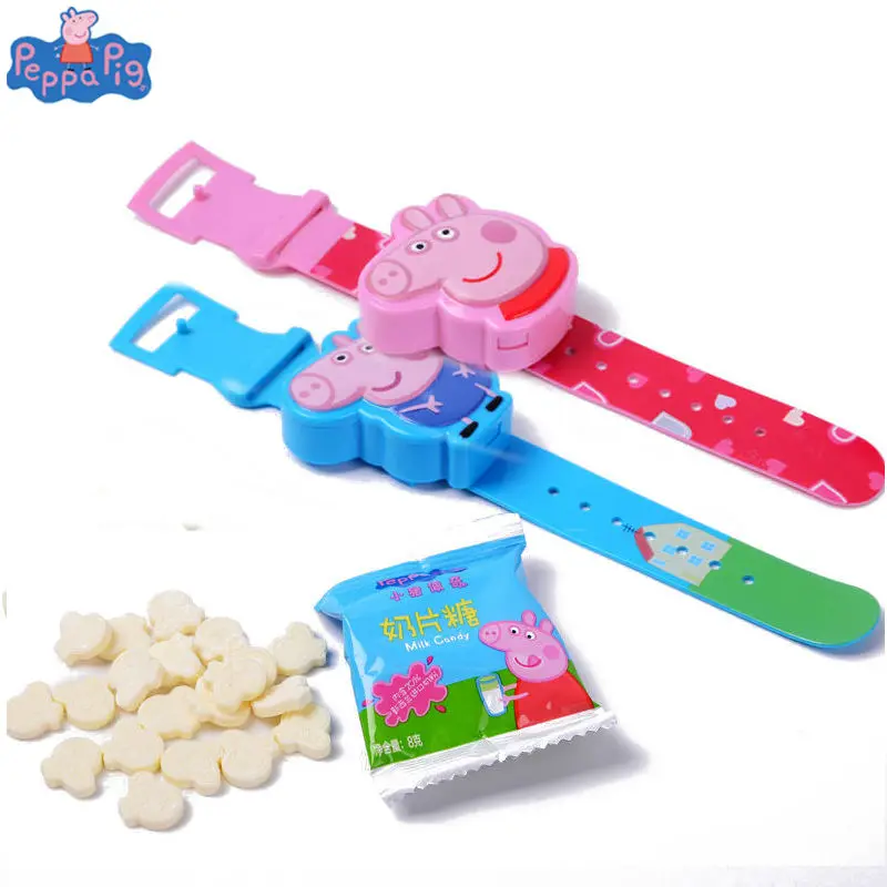 

Hot Genuine Peppa Pig candy Watch Peppa Geroge Model Doll Action Figure original box kids Birthday toys for Children gift