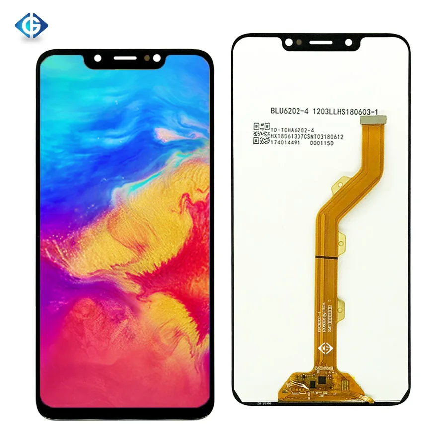 6,2 ''Полный ЖК-дисплей для Infinix Горячий 7X624 ЖК-дисплей кодирующий преобразователь сенсорного экрана в сборе для Infinix Горячий 7X624 экран Запасные части