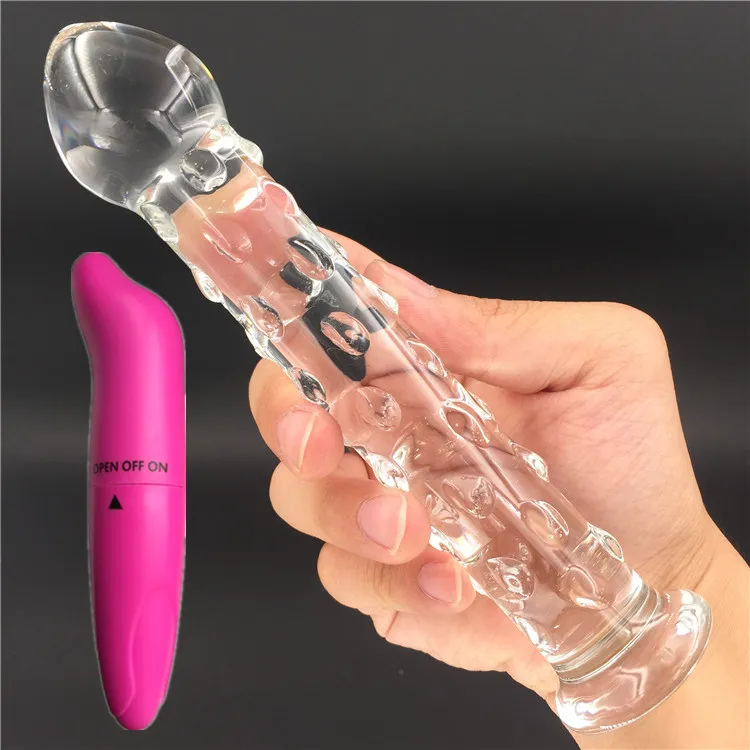 2 Pcslot Vibrator And Pyrex Glass Crystal Dildo Sex Toy -3645