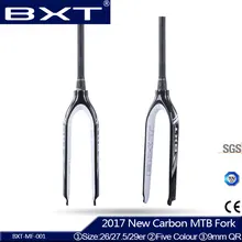 Новинка года BXT коническая 2" /27,5"/2" дюймов горный велосипед полностью углеродная передняя вилка MTB велосипедный дисковый тормоз углеродная вилка