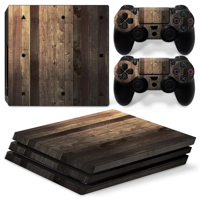 

Wood Grain Skin Sticker wrap for PS4 PRO Console Controller