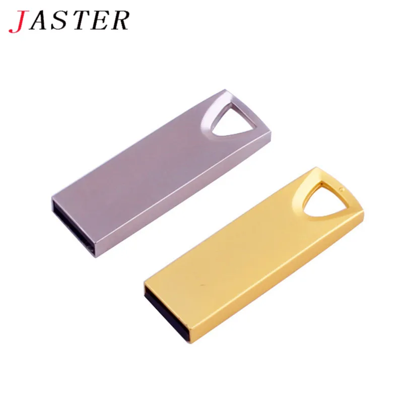 

JASTER New hot selling Fashion metal External Storage memory stick USB 2.0 4GB 8GB 16BG 32GB 64GB USB flash drive