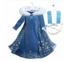 Girls Dress Queen Elsa Dress Costume Snow Cosplay Princess Anna Party Dresses for Girls Children Kids Clothing Girls Dress Queen Elsa Dress Costume Snow Cosplay Princess Anna Party Dresses for Girls Children Kids Clothing