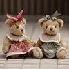 cute retro Teddy Bear Plush Toys  Plush Toys Bears in Clothes Dolls with Movable Joints Special for Kids Friends gift 35cm 1pc ► Photo 1/5