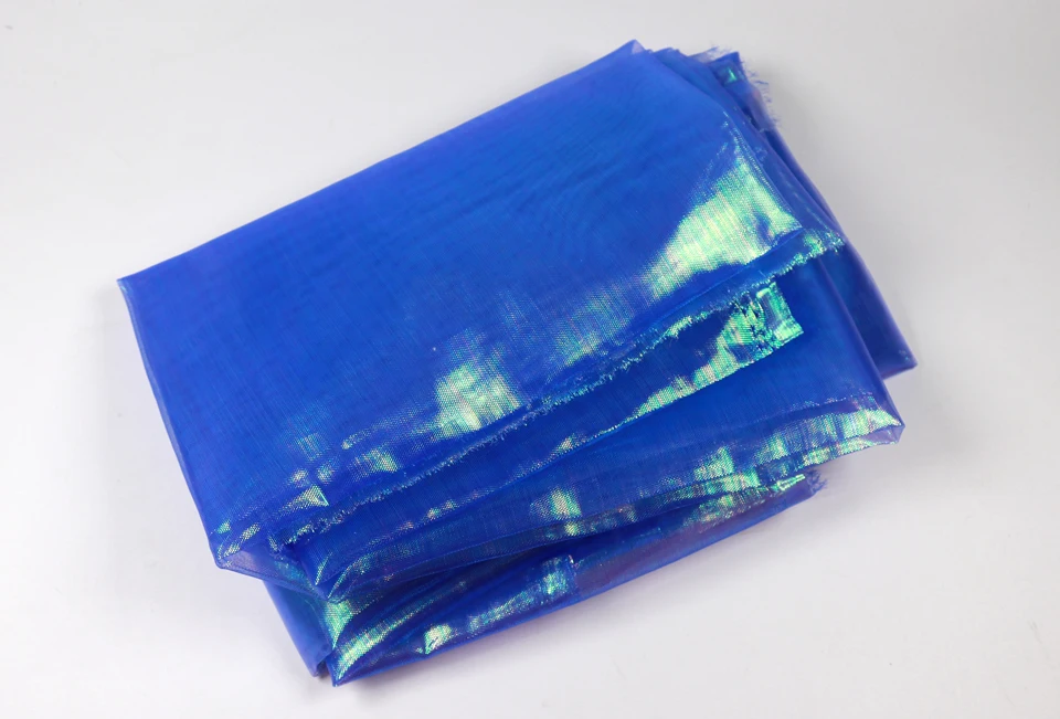 1 м X 1,2 м Кристальный мигающий Холо Кальмар джиг DIY сетчатая ткань жемчужный зеленый розовый синий желтый синий цвет