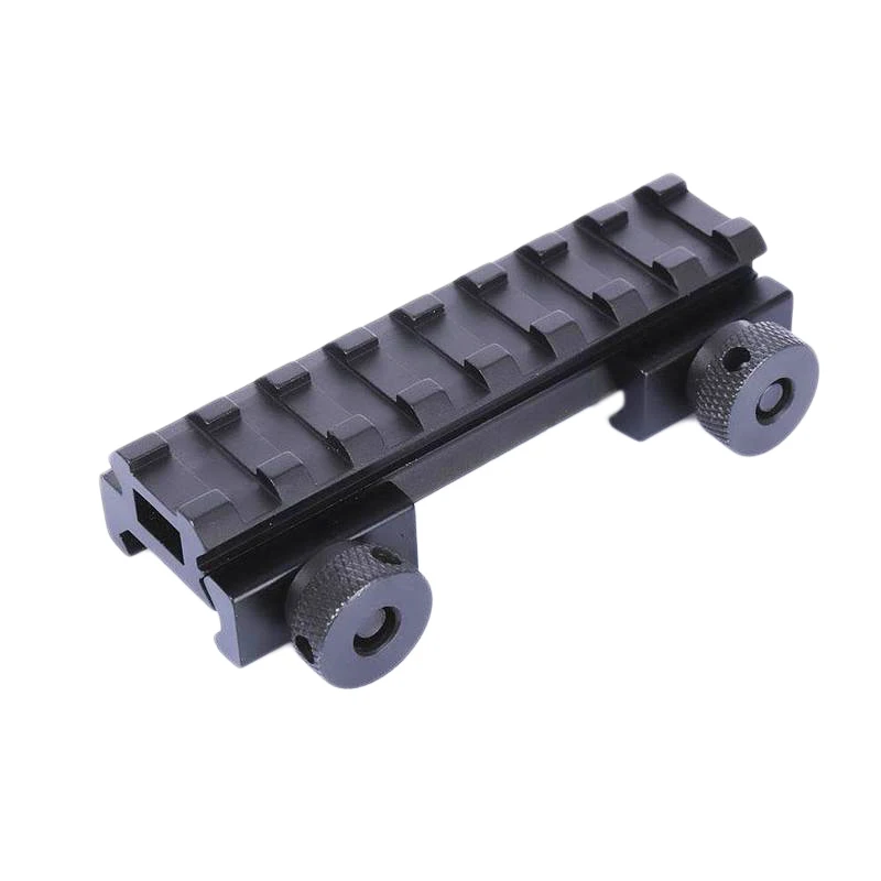 

Tactical Aluminum Alloy Picatinny Weaver 1/2" 8 Slot Riser Base Rail 20mm Scope Mount Adapter Rifle Gun Airgun Hunting