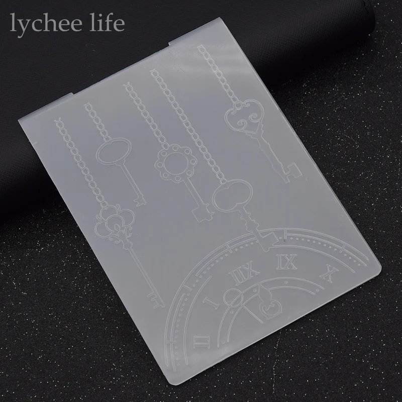 Lychee пластиковая папка с тиснением для скрапбукинга шаблона печати карты